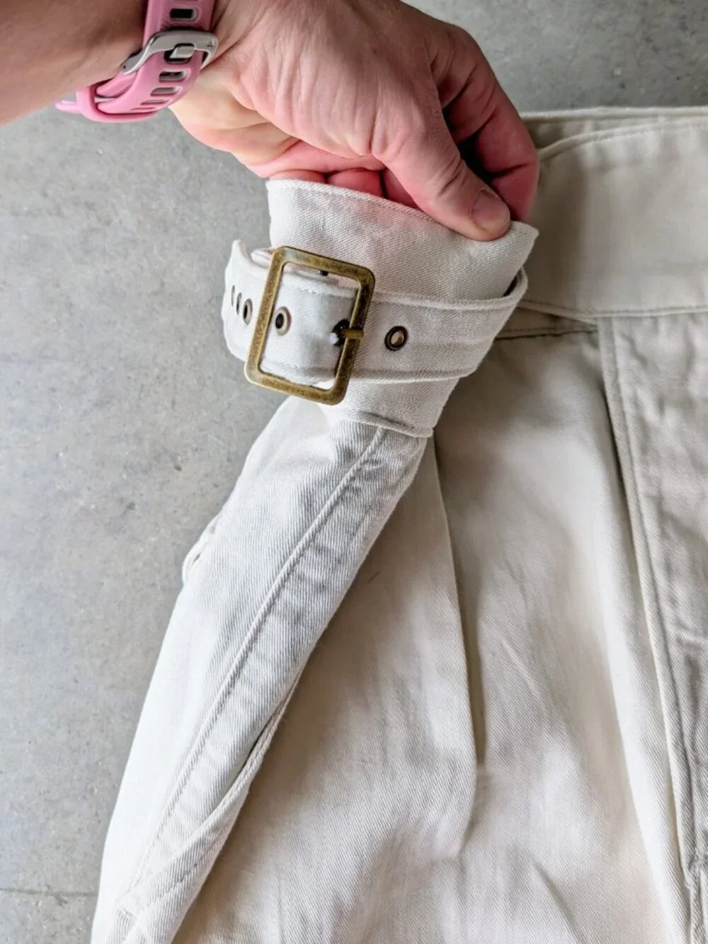 Banana Republic Heritage Explorer Pleated Buckle Cargo Pant size 6 petite NWT